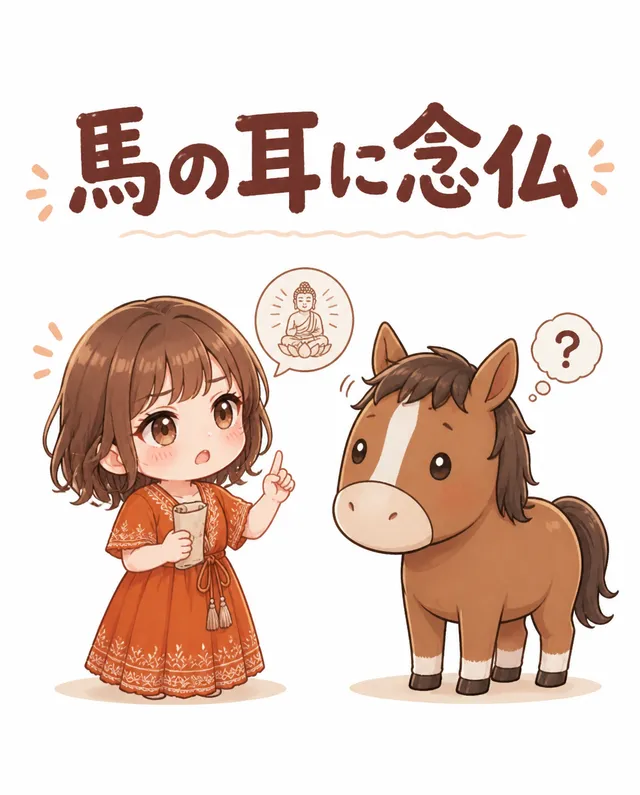 馬の耳に念仏🐴?💭