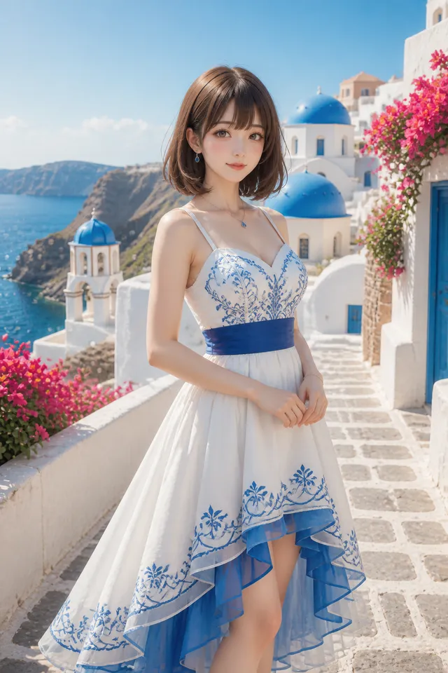 トラベルコーデ  サントリーニ島🇬🇷