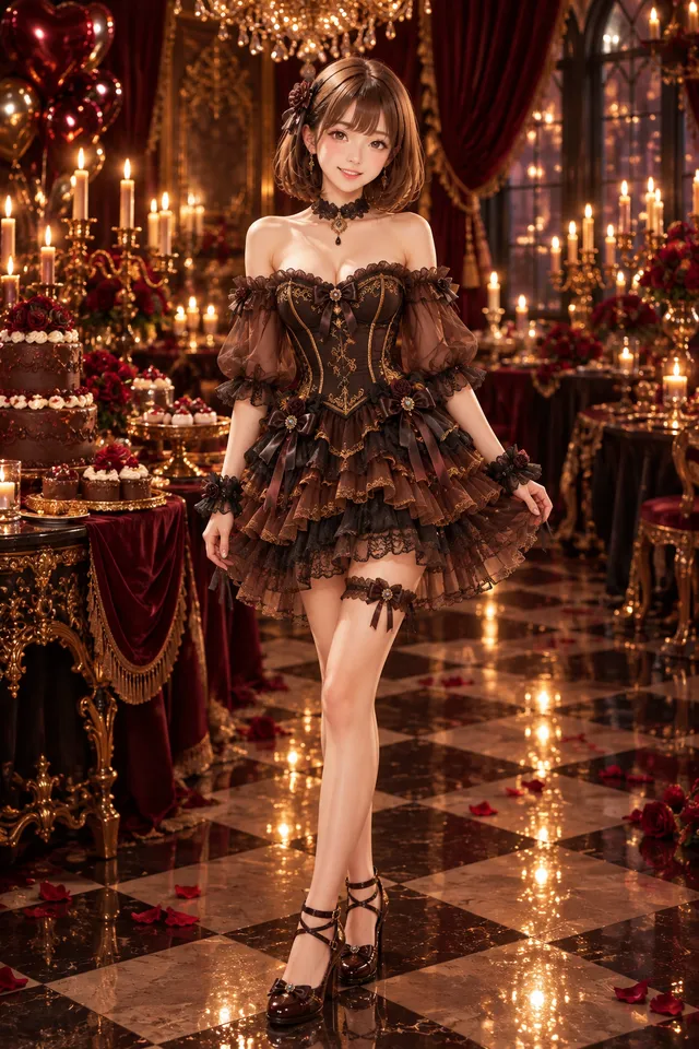 ショコラ ワンピースミニドレス✨🤎