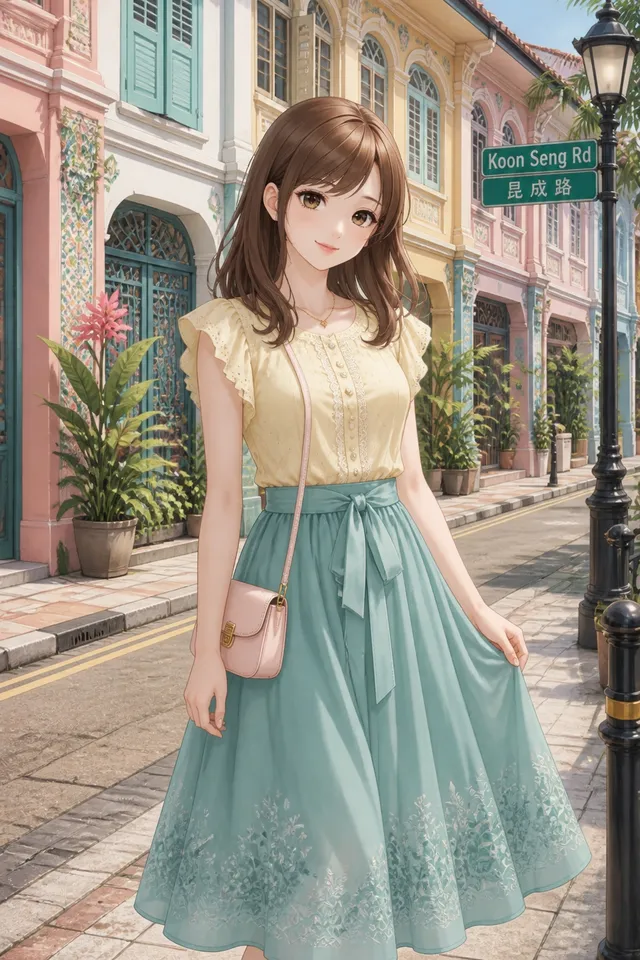 トラベルコーデ プラナカン🇸🇬