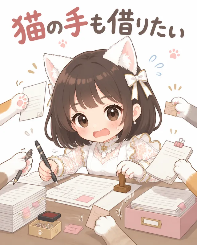 猫の手も借りたい🐱🐾