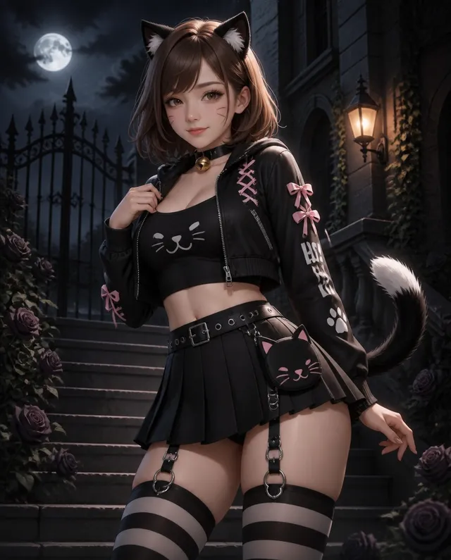 Gothic Cat Girl 🐈‍⬛