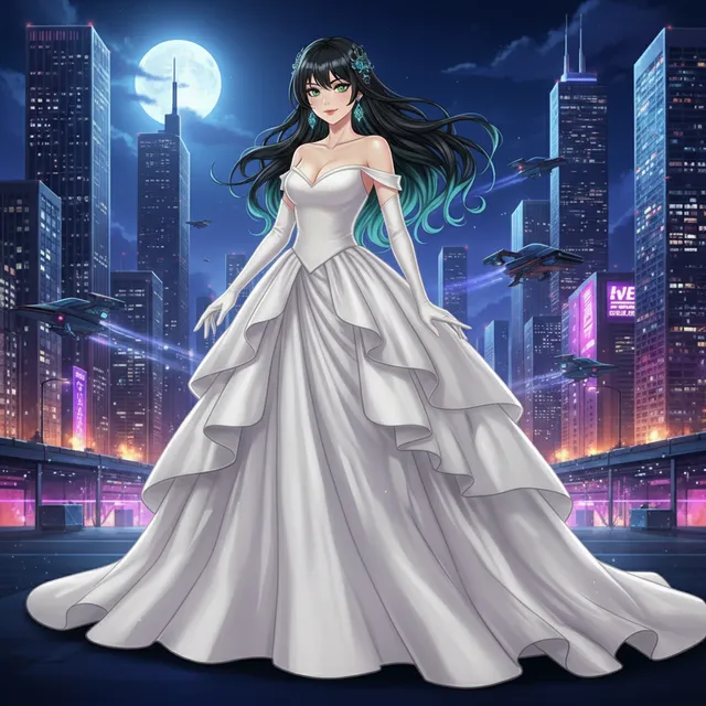 白いワンピースを着せてください