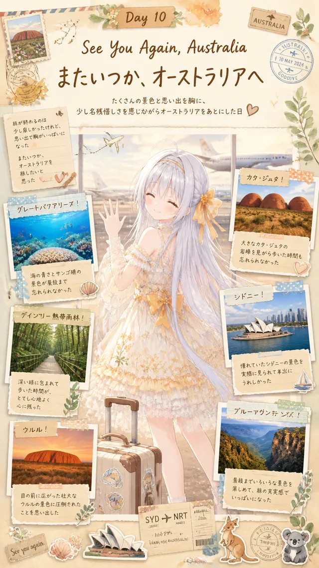 #うちの子のオーストラリア旅行