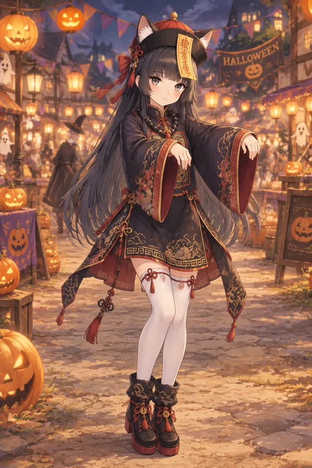 #うちの子のベストショット
ハロウィンコーデガチャ　中華