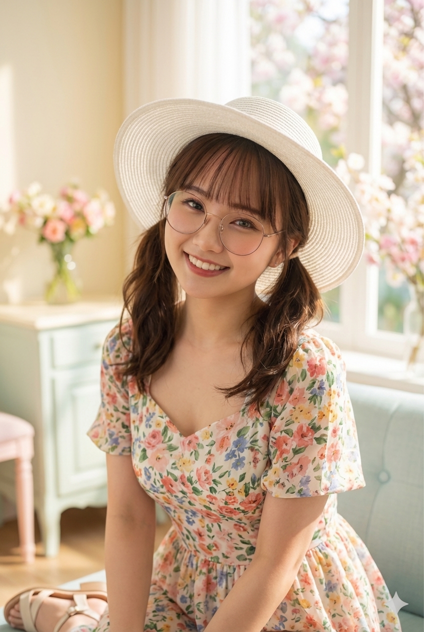 春っぽいワンピースのロミさんです。