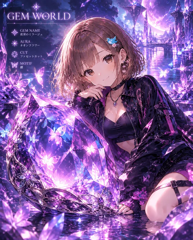 あなたのキャラクターはどんな宝石になる？
素敵な宝石が作れます✨