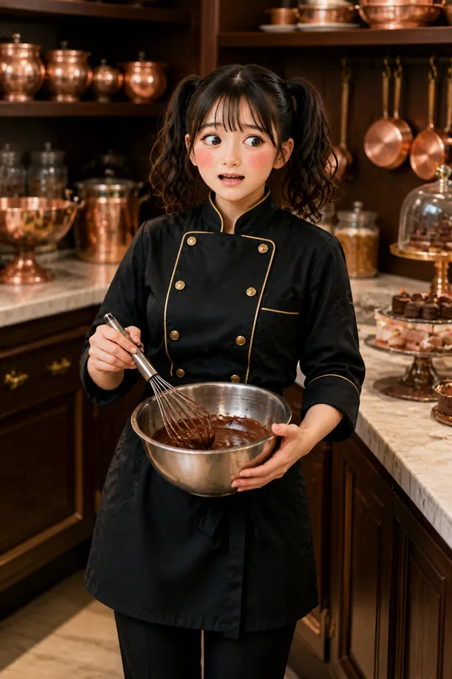 パティシエ✨️修行ちゅー(๑•̀ •́)و✧色々やらかしてそーꉂ🤣w‪𐤔