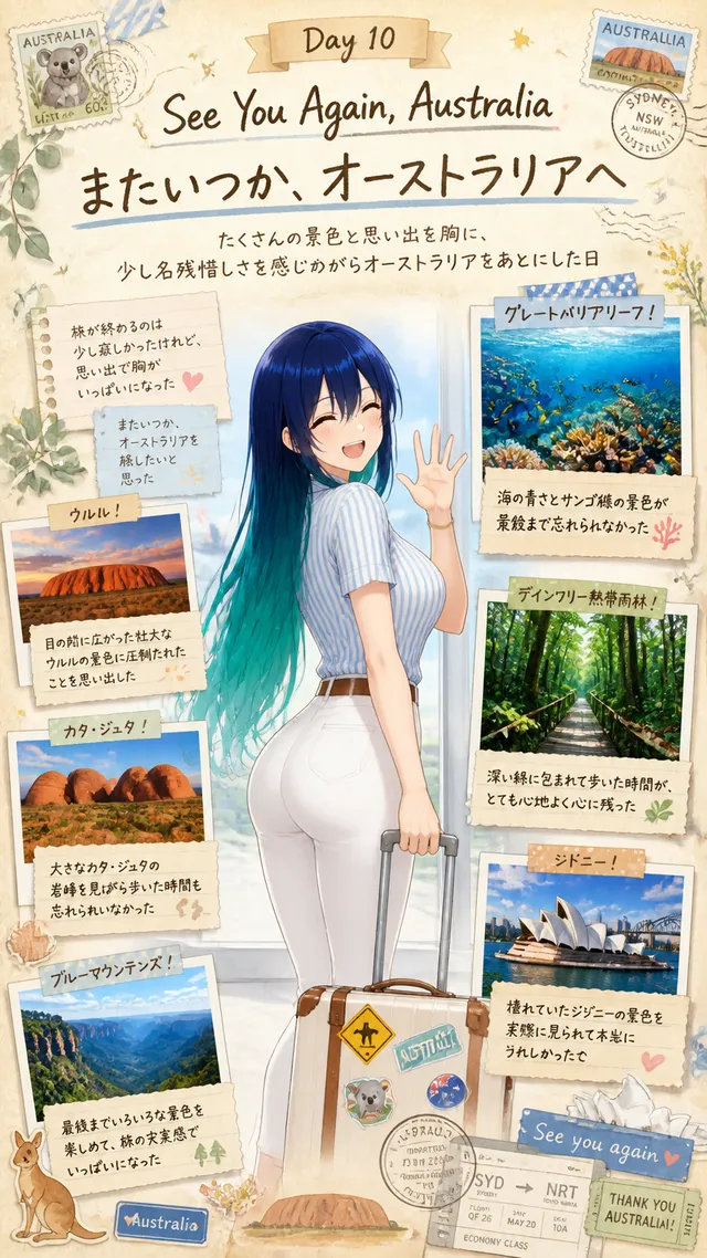 #うちの子のオーストラリア旅行 #夏 #旅行
