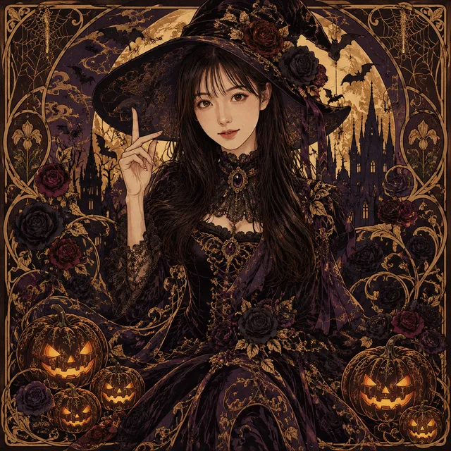 みきふくさんのプロンプトをお借りしました(* ˊᵕˋㅅ)
大正美人画の現代アレンジっぽくなりました(*´艸`*)♡