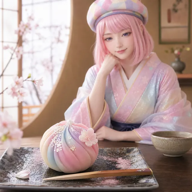 あなたのキャラクターをイメージした練り切りをどうぞ🌸