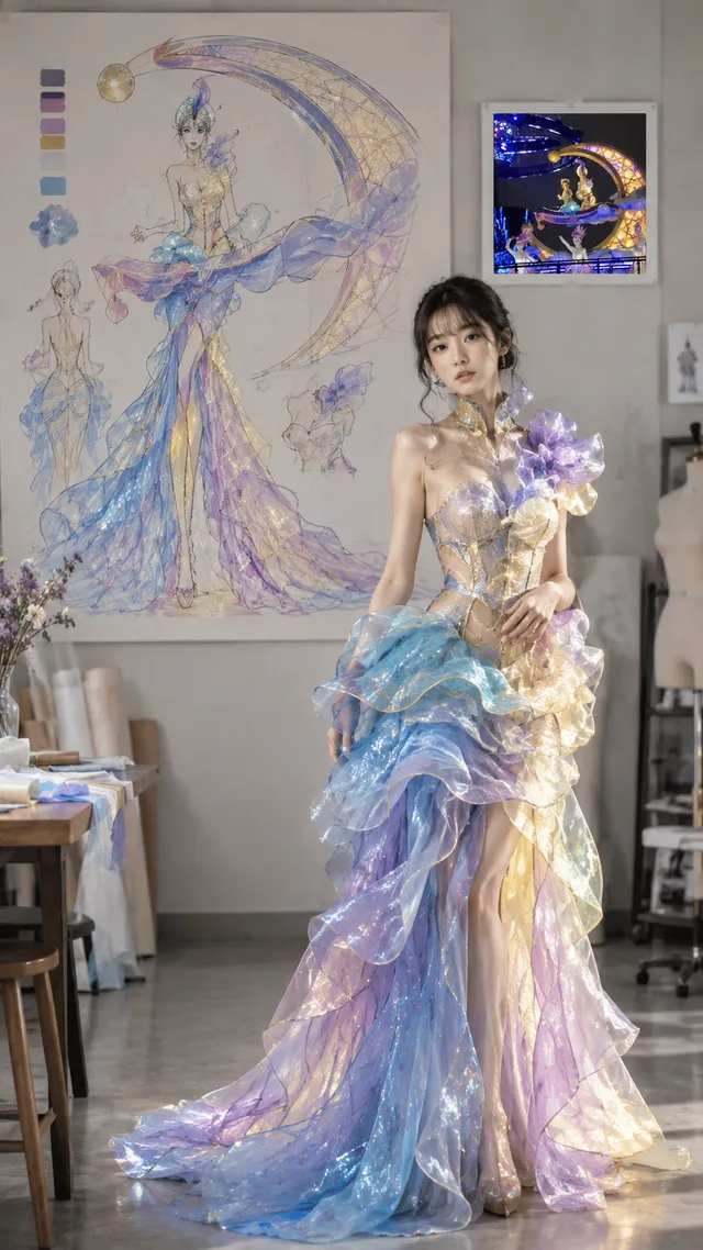 風景・花・食べ物など、思い出の写真からイメージしたドレスを生成できるStyleです。