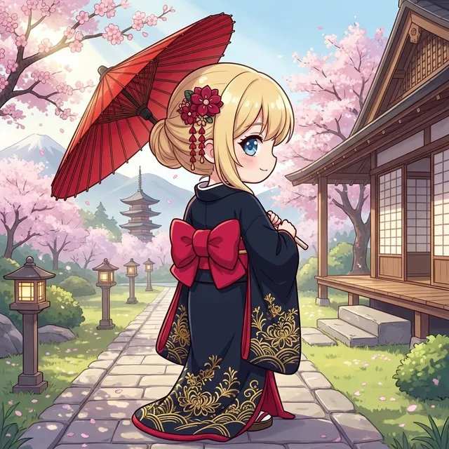 伝統的な可憐な衣装にしてみました！