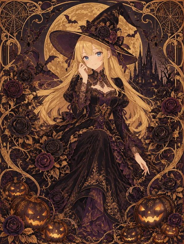 アール・ヌーヴォーという装飾様式で、ハロウィン仕様に🎃🦇🕸
#うちの子のベストショット