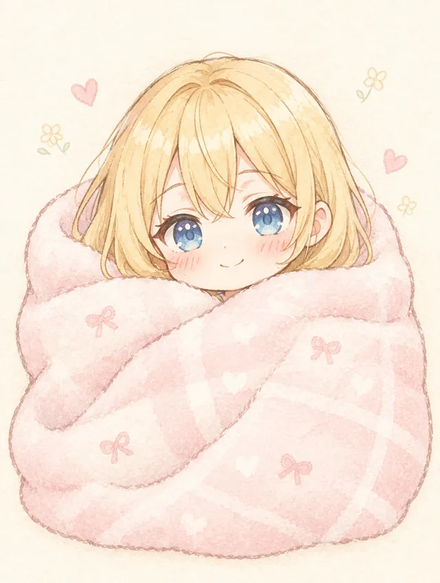毛布にくるまろっ♪♪

#みきふくプロンプト