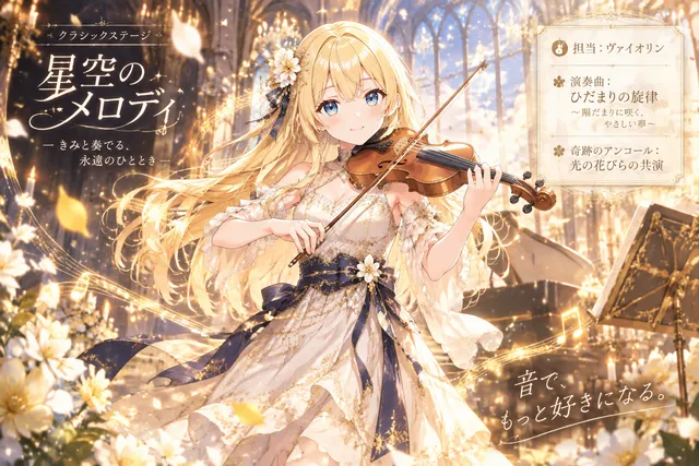 バイオリンだ！！🎧‎🤍

#プロンプト利用