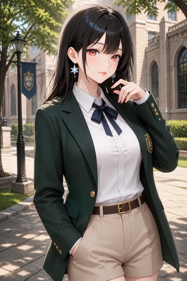 グリーンブレザーアカデミックコーデ🏫