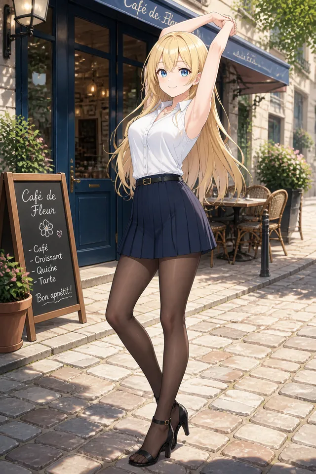 ネイビープリーツコーデ♪♪