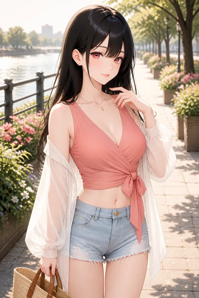 コーラルラップトップコーデ🌺