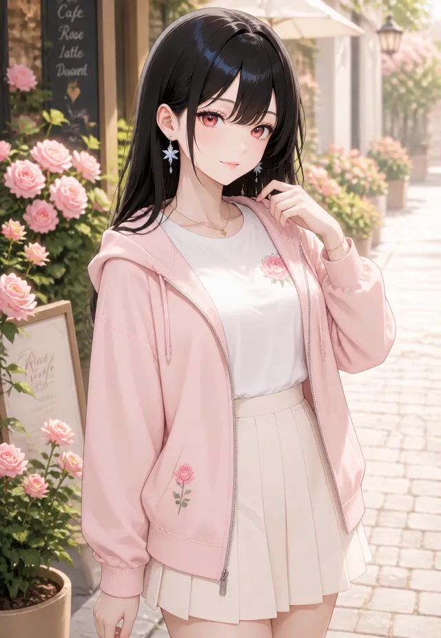 ピンクローズコーデ！